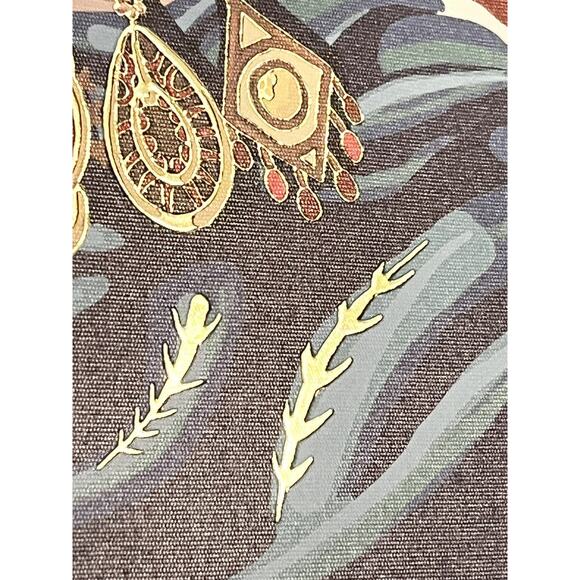 Beautiful Frida Kahlo Framed Wall Art Painted Canvas Gold Frame Mexican Pop Art! - Picture 7 of 10